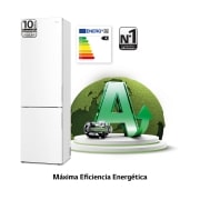 LG Outlet Frigorífico Combi 2m, Door Cooling Clasificación A, capacidad 419l, Blanco, Serie P-600, GBP62SWNAC.OUTLET