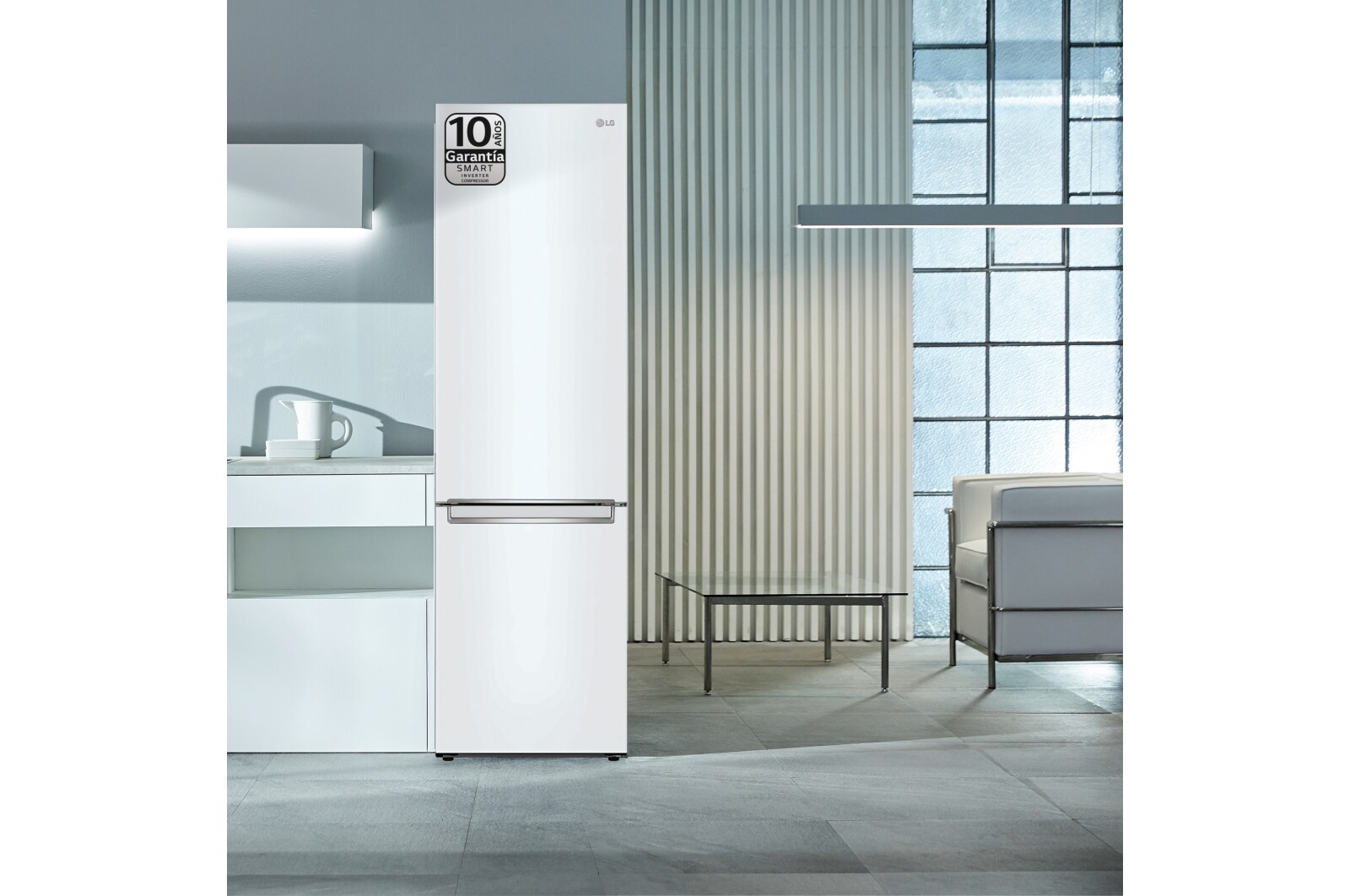 LG Outlet Frigorífico Combi Door Cooling+, 2m, Clasificación C, capacidad de 419l, Blanco, serie P-600, GBP62SWNCN1.OUTLET