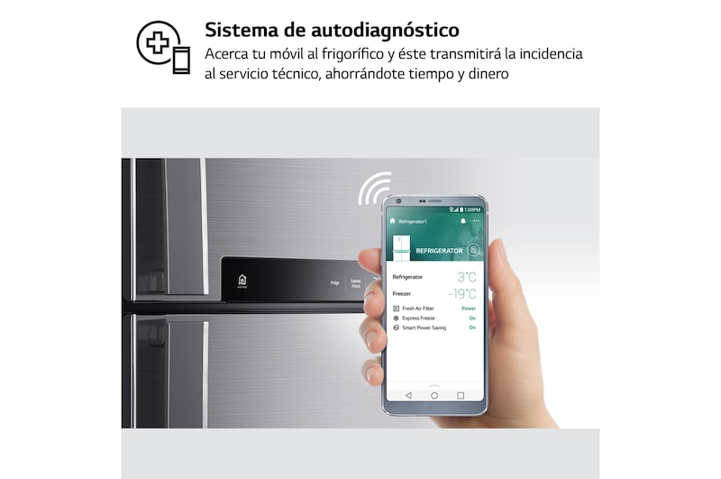 LG Outlet Frigorífico Combi LG, 203 cm, Blanco, D, GBP62SWNGN.OUTLET