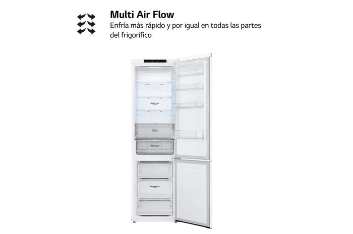 LG Outlet Frigorífico Combi LG, 203 cm, Blanco, D, GBP62SWNGN.OUTLET