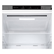 LG Frigorífico Combi Door Cooling+,  1,86m, Clasificación C, capacidad de 374l, inox antihuellas. Serie 300, GBV3100CPY vista frontal ladeada, GBV3100CPY