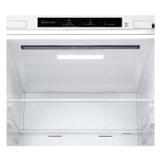 LG Frigorífico Combi Door Cooling+,  1,86m, Clasificación C, capacidad de 374l, blanco. Serie 300, GBV3100CSW vista frontal ladeada, GBV3100CSW