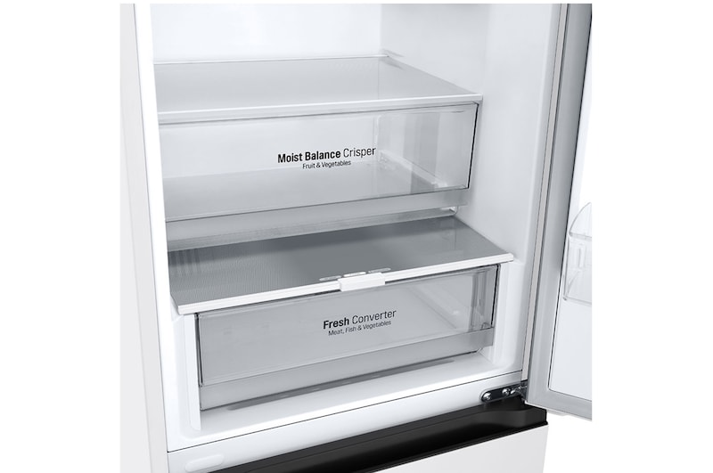 LG Outlet Frigorífico Combi Door Cooling+, 2,03m, Clasificación C, capacidad de 419l, blanco. Serie 300, GBV3200CSW.OUTLET