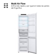 LG Outlet Frigorífico Combi Door Cooling+, 2,03m, Clasificación C, capacidad de 419l, blanco. Serie 300, GBV3200CSW.OUTLET