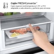 LG Outlet Frigorífico Combi Door Cooling+, 2,03m, Clasificación C, capacidad de 419l, blanco. Serie 300, GBV3200CSW.OUTLET