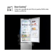 LG Frigorífico Combi Door Cooling+, 2,03m, Clasificación D, capacidad de 419l, inox antihuellas. Serie 300 , GBV3200DPY