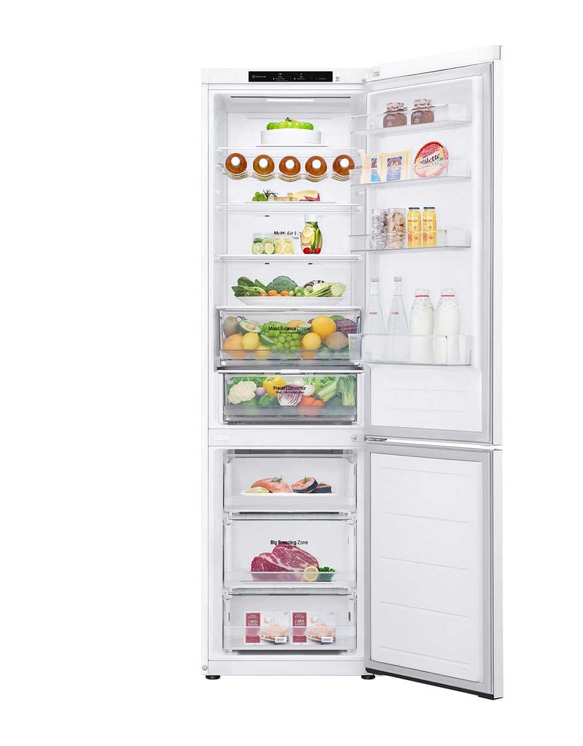 LG Outlet Frigorífico Combi Door Cooling+, 2,03m, Clasificación D, capacidad de 419l, blanco. Serie 300, GBV3200DSW.OUTLET