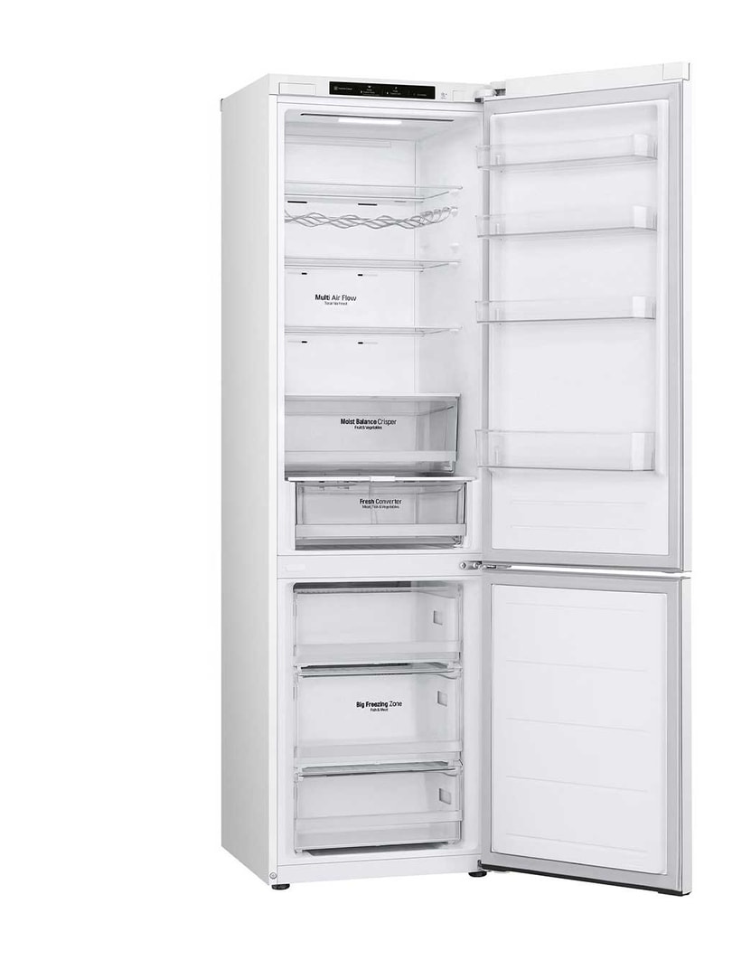 LG Outlet Frigorífico Combi Door Cooling+, 2,03m, Clasificación D, capacidad de 419l, blanco. Serie 300, GBV3200DSW.OUTLET
