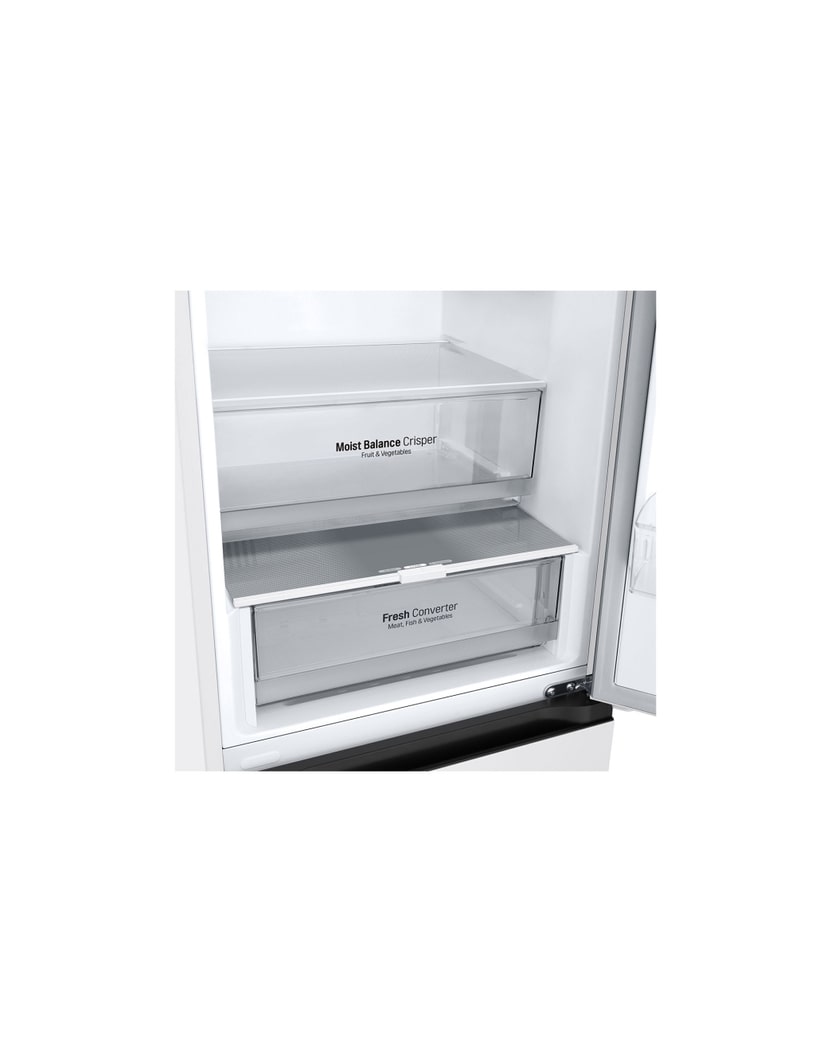 LG Outlet Frigorífico Combi Door Cooling+, 2,03m, Clasificación D, capacidad de 419l, blanco. Serie 300, GBV3200DSW.OUTLET