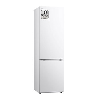 Vista frontal de Outlet Frigorífico Combi Door Cooling&#43;, 2,03m, Clasificación D, capacidad de 419l, blanco. Serie 300 GBV3200DSW.OUTLET