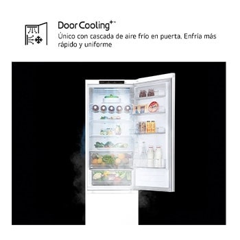 LG Outlet Frigorífico Combi Door Cooling+, 2,03m, Clasificación D, capacidad de 419l, blanco. Serie 300, GBV3200DSW.OUTLET