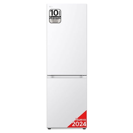 Vista frontal de Outlet Frigorífico Combi Door Cooling&#43;, 1,86m, Clasificación C, capacidad de 374l, blanco. Serie 500&#34; GBV5140CSW.OUTLET