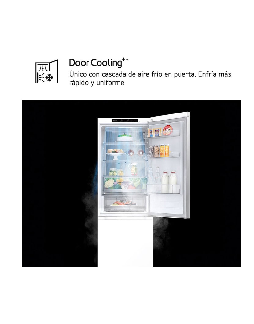 LG Outlet Frigorífico Combi Door Cooling+, 1,86m, Clasificación C, capacidad de 374l, blanco. Serie 500", GBV5140CSW.OUTLET