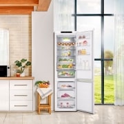LG Outlet Frigorífico Combi Door Cooling+, 2,03m, Clasificación C, capacidad de 419l, blanco. Serie 500, GBV5240CSW.OUTLET