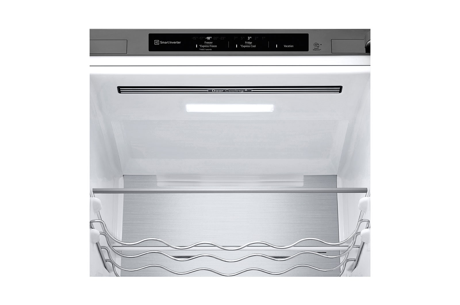 LG Outlet Frigorífico Combi Door Cooling+, 2m, Clasificación D, capacidad de 419l, Inox Antihuellas, Serie 500, GBV5240DPY.OUTLET