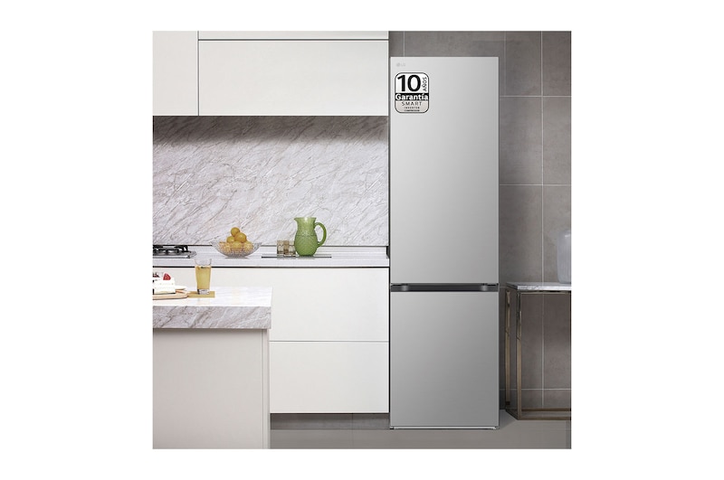 LG Outlet Frigorífico Combi Door Cooling+, 2m, Clasificación D, capacidad de 419l, Inox Antihuellas, Serie 500, GBV5240DPY.OUTLET