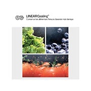 LG Outlet Frigorífico Combi Door Cooling+, 2m, Clasificación D, capacidad de 419l, Inox Antihuellas, Serie 500, GBV5240DPY.OUTLET