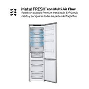 LG Outlet Frigorífico Combi Door Cooling+, 2m, Clasificación D, capacidad de 419l, Inox Antihuellas, Serie 500, GBV5240DPY.OUTLET