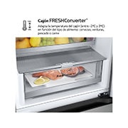 LG Outlet Frigorífico Combi Door Cooling+, 2m, Clasificación D, capacidad de 419l, Inox Antihuellas, Serie 500, GBV5240DPY.OUTLET