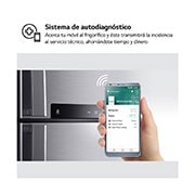 LG Outlet Frigorífico Combi Door Cooling+, 2m, Clasificación D, capacidad de 419l, Inox Antihuellas, Serie 500, GBV5240DPY.OUTLET