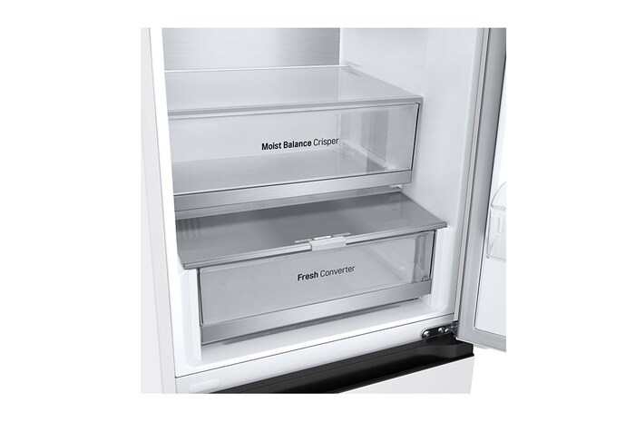 LG Outlet Frigorífico Combi Door Cooling+, 2,03m, Clasificación D, capacidad de 419l, blanco. Serie 500, GBV5240DSW.OUTLET