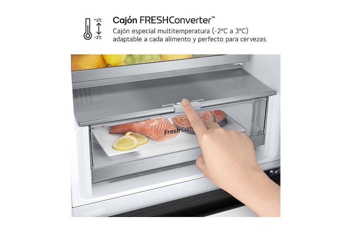 LG Outlet Frigorífico Combi Door Cooling+, 2,03m, Clasificación D, capacidad de 419l, blanco. Serie 500, GBV5240DSW.OUTLET