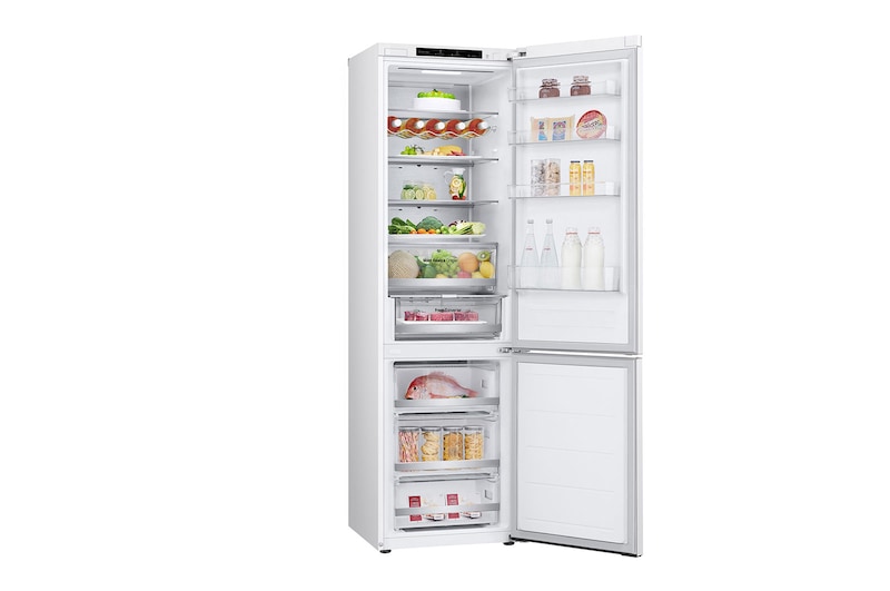 LG Outlet Frigorífico Combi Door Cooling+, 2,03m, Clasificación D, capacidad de 419l, blanco. Serie 500, GBV5240DSW.OUTLET
