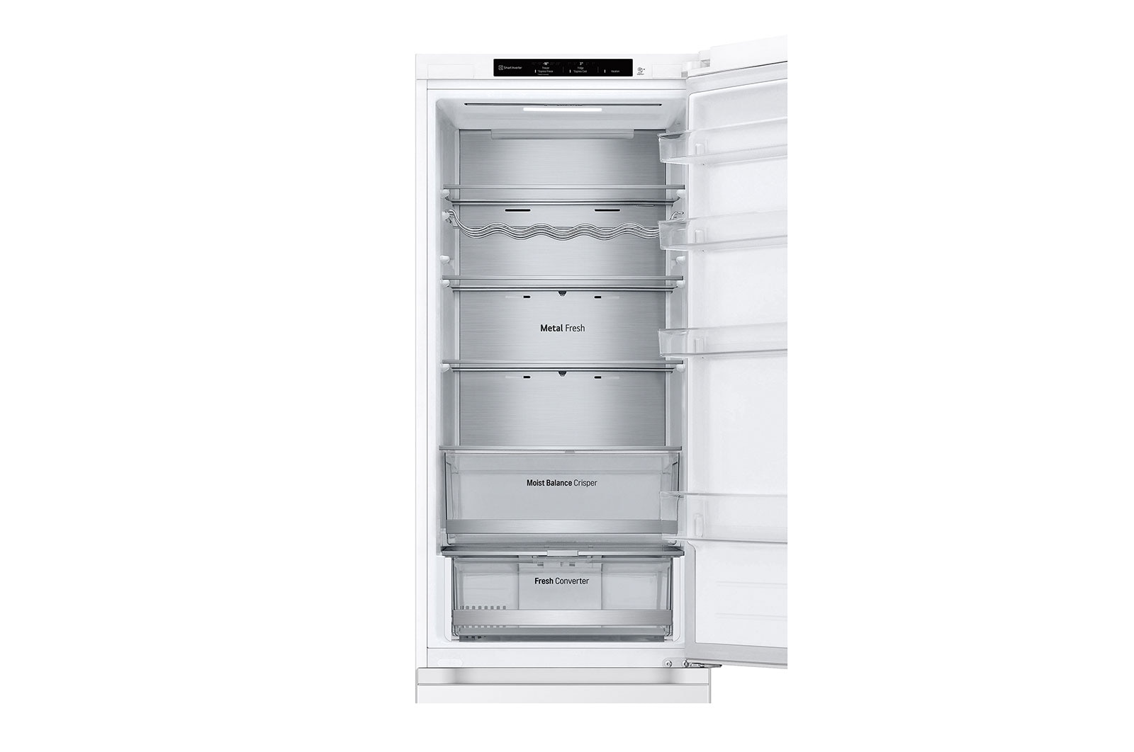 LG Outlet Frigorífico Combi Door Cooling+, 2,03m, Clasificación D, capacidad de 419l, blanco. Serie 500, GBV5240DSW.OUTLET