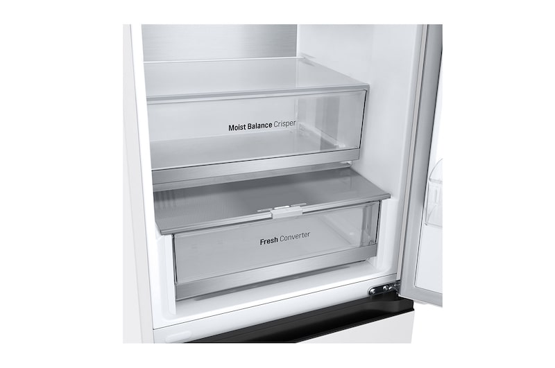 LG Outlet Frigorífico Combi Door Cooling+, 2,03m, Clasificación D, capacidad de 419l, blanco. Serie 500, GBV5240DSW.OUTLET