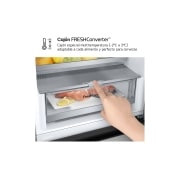 LG Outlet Frigorífico Combi Door Cooling+, 2,03m, Clasificación C, capacidad de 419l, inox antihuellas. Serie 500, GBV5250CPY.OUTLET