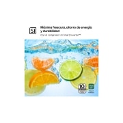 LG Outlet Frigorífico Combi Door Cooling+, 2,03m, Clasificación C, capacidad de 419l, inox antihuellas. Serie 500, GBV5250CPY.OUTLET