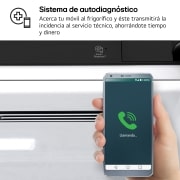 LG Door Cooling+, 2 m, Clasificación D, capacidad de 419 l, Acero negro-grisáceo mate antihuellas, GBV5250DEP, GBV5250DEP