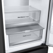 LG Door Cooling+, 2 m, Clasificación D, capacidad de 419 l, Acero negro-grisáceo mate antihuellas, GBV5250DEP, GBV5250DEP