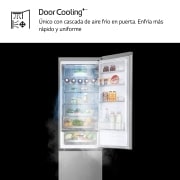 LG Frigorífico Combi Door Cooling+,  2,03m, Clasificación D, capacidad de 419l, blanco. Serie 500, GBV5250EPY, GBV5250EPY
