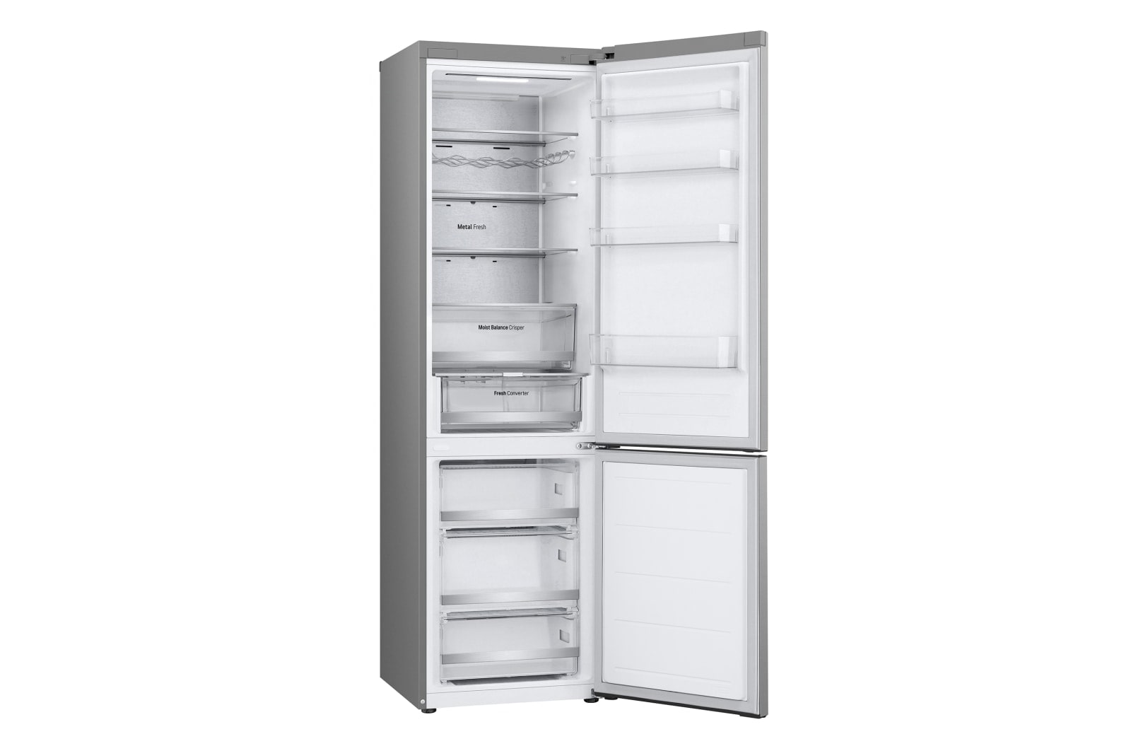 LG Frigorífico Combi Door Cooling+,  2,03m, Clasificación D, capacidad de 419l, blanco. Serie 500, GBV5250EPY, GBV5250EPY