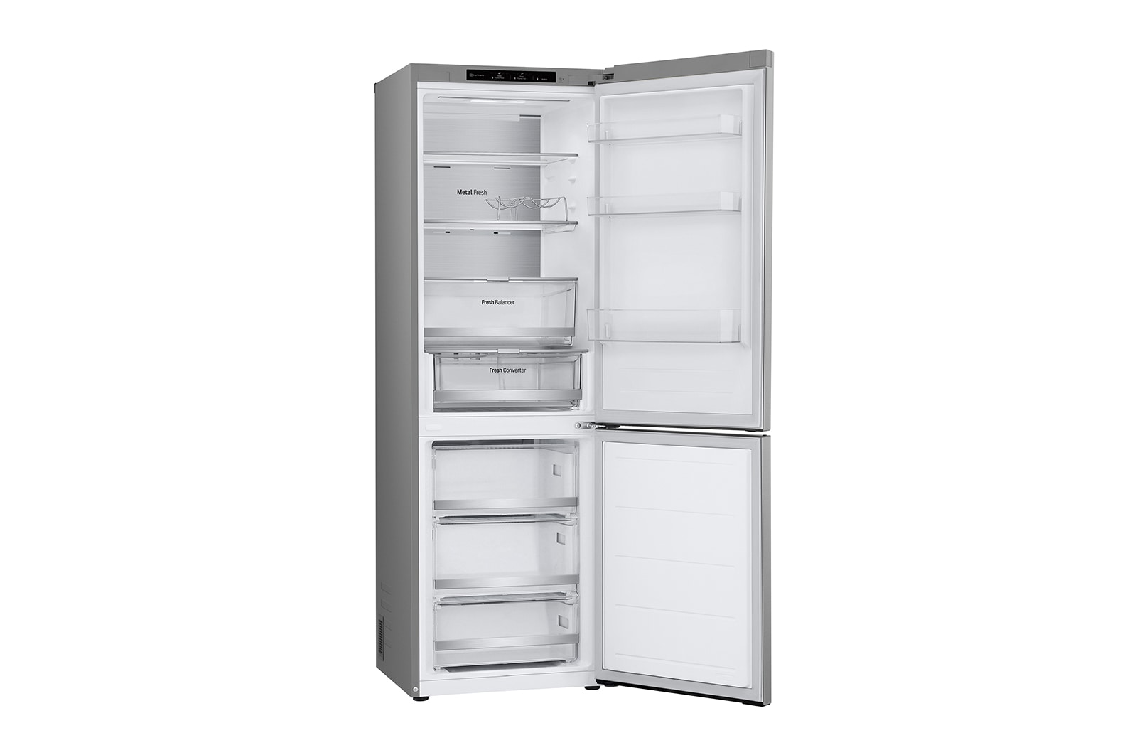 LG Outlet Frigorífico Combi Door Cooling+, 1,86m, Clasificación C, capacidad de 374l, inox antihuellas. Serie 700, GBV7180CPY.OUTLET