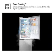 LG Outlet Frigorífico Combi Door Cooling+, 1,86m, Clasificación C, capacidad de 374l, inox antihuellas. Serie 700, GBV7180CPY.OUTLET