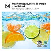 LG Outlet Frigorífico Combi Door Cooling+, 1,86m, Clasificación C, capacidad de 374l, inox antihuellas. Serie 700, GBV7180CPY.OUTLET
