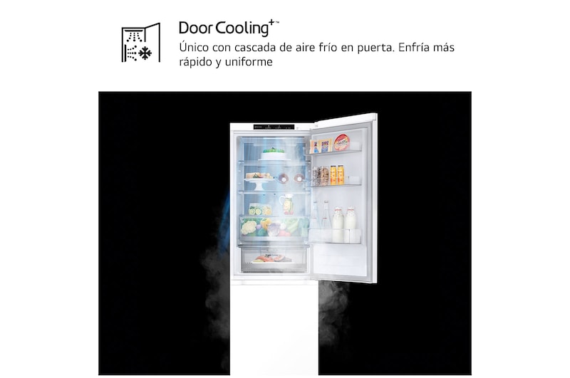 LG Outlet Frigorífico Combi Door Cooling+, 1,86m, Clasificación C, capacidad de 374l, blanco. Serie 700, GBV7180CSW.OUTLET