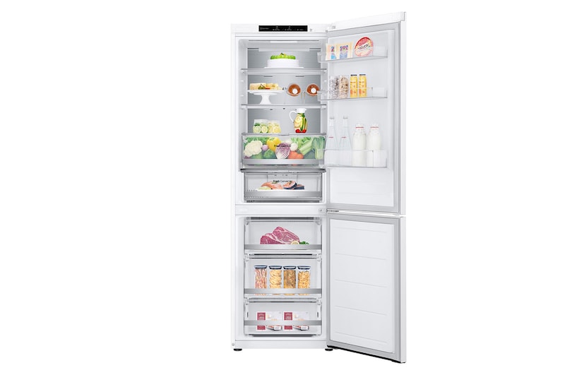 LG Outlet Frigorífico Combi Door Cooling+, 1,86m, Clasificación C, capacidad de 374l, blanco. Serie 700, GBV7180CSW.OUTLET