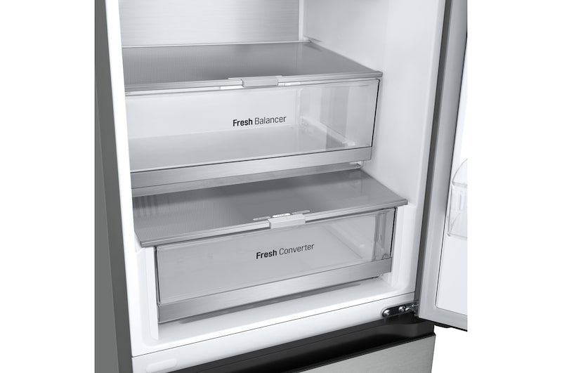 LG Outlet Frigorífico Combi Door Cooling+, 2,03m, Clasificación A, capacidad de 419l, acero texturizado antihuellas. Serie 700, GBV7280AMB.OUTLET