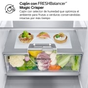 LG Outlet Frigorífico Combi Door Cooling+, 2,03m, Clasificación A, capacidad de 419l, acero texturizado antihuellas. Serie 700, GBV7280AMB.OUTLET
