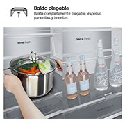 LG Frigorífico Combi Door Cooling+, 2,03m, Clasificación B, capacidad de 419l, Inox antihuellas. Serie 700 , GBV7280BPY