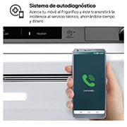LG Frigorífico Combi Door Cooling+, 2,03m, Clasificación B, capacidad de 419l, Inox antihuellas. Serie 700 , GBV7280BPY