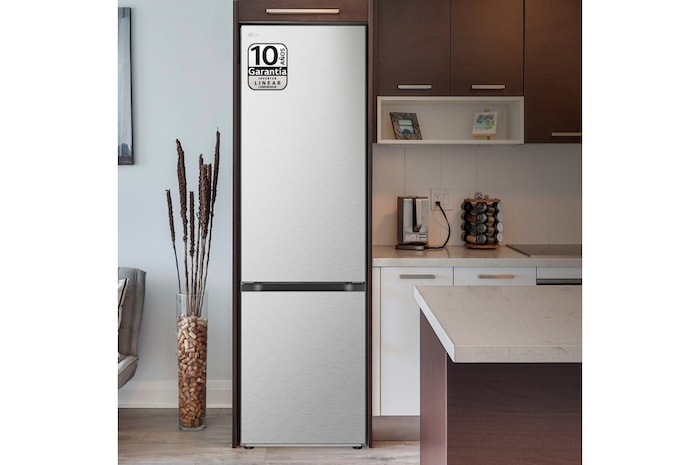 LG Outlet Frigorífico Combi Door Cooling+, 2m, Clasificación C, capacidad de 419l, acero texturizado antihuellas, serie 700, GBV7280CMB.OUTLET