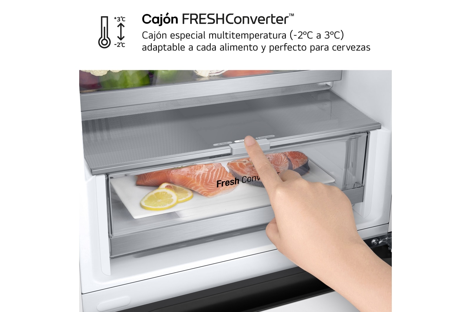 LG Outlet Frigorífico Combi Door Cooling+, 2,03m, Clasificación C, capacidad de 419l, blanco. Serie 700, GBV7280CSW.OUTLET