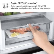 LG Outlet Frigorífico Combi Door Cooling+, 2,03m, Clasificación C, capacidad de 419l, blanco. Serie 700, GBV7280CSW.OUTLET