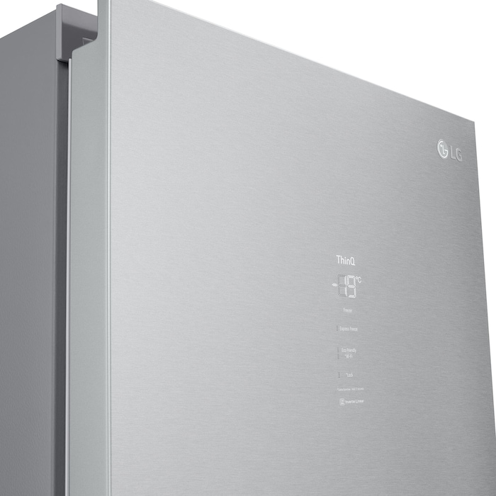 LG Congelador 1 puerta Total No Frost, Clasificación D, 355 L, Acero inoxidable texturizado , GFM61MBCSF