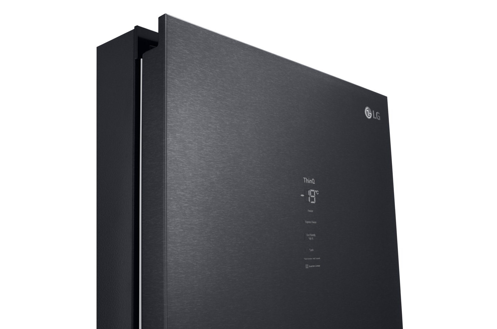 LG Outlet Congelador Total No Frost, Clasificación D, 355 L, Acero Negro-grisáceo mate, GFM61MCCSF.OUTLET