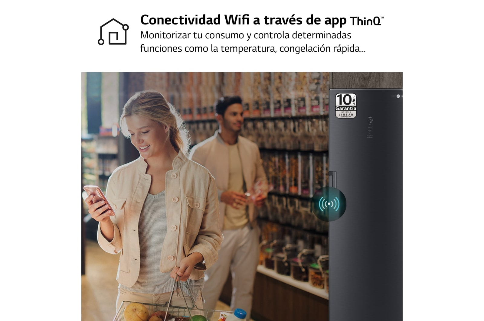 LG Outlet Frigorífico Clasificación C, 413L, Acero Negro-grisáceo mate antihuellas, GLM71MCCSX.OUTLET